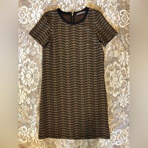 Signature Collection SP 4-6 Black Gold glitter Sheath Dress for Cocktail Events